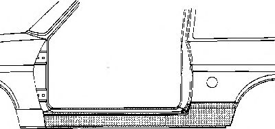 VAN WEZEL 183302 -  Накладка порога